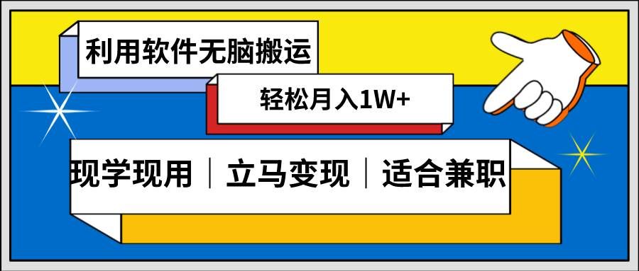 （8496期）低密度新赛道 视频无脑搬 一天1000+几分钟一条原创视频 零成本零门槛超简单-靠谱项目库