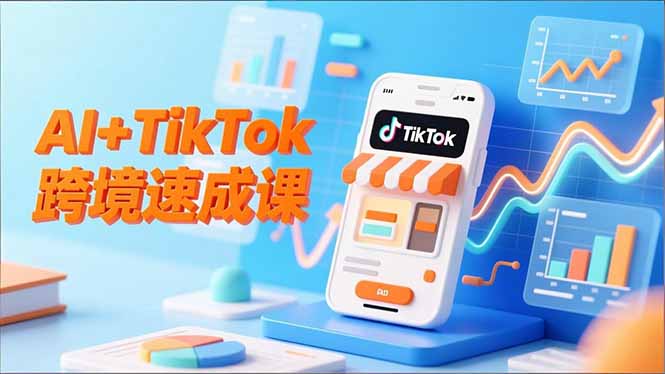 （16745期）AI+TikTok跨境速成课，智能翻译、店铺定位、流程拆解，7天高效上线运营-靠谱项目库