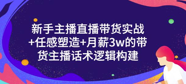 新手主播直播带货实战+信任感塑造+月薪3w的带货主播话术逻辑构建-靠谱项目库