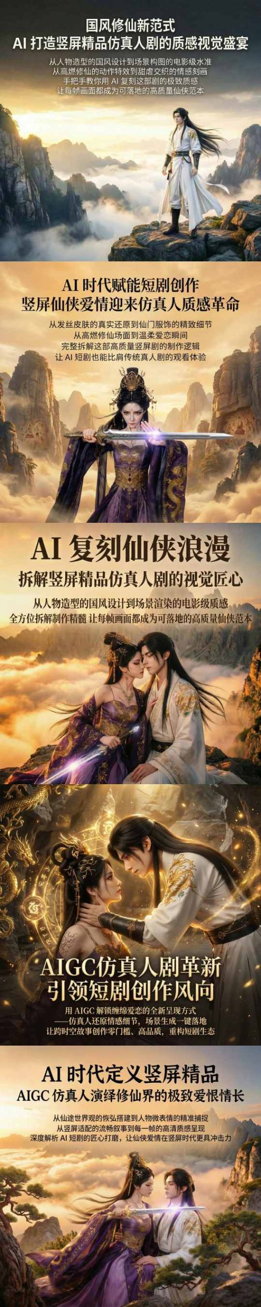 图片[2]-AIGC仿真人《合欢宗》短剧教学，用AIGC解锁缠绵爱恋的全新呈现方式，让跨时空故事创作零门槛、高品质，重构短剧生态-靠谱项目库