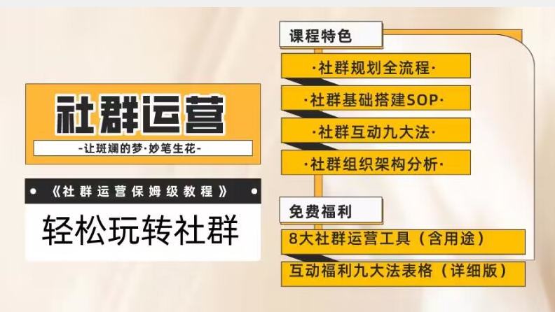 【社群运营】保姆式教程：九大互动法，八款社群运营工具助你轻松玩转社群【揭秘】-靠谱项目库