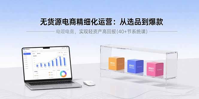 （15896期）无货源电商精细化运营：从选品到爆款，实现轻资产高回报(40+节系统课)-靠谱项目库