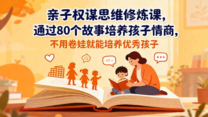 （16455期）亲子权谋思维修炼课，通过80个故事培养孩子情商,不用卷娃就能培养优秀孩子-靠谱项目库