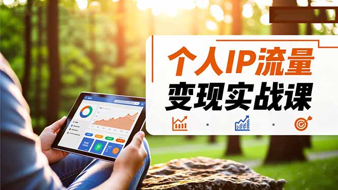 （16525期）个人IP流量变现实战课，涵盖多平台引流、打造个人IP并实现稳定流量变现-靠谱项目库