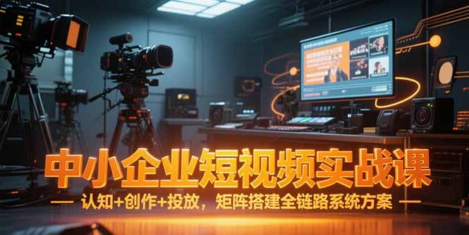 （15249期）中小企业短视频实战课，认知+创作+投放，矩阵搭建全链路系统方案-靠谱项目库