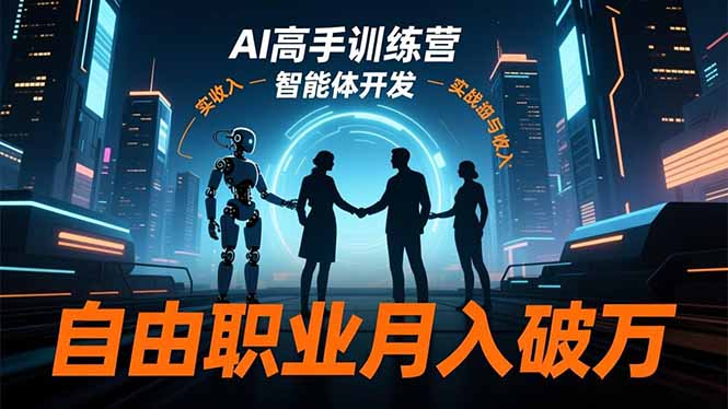 （16602期）AI高手训练营3.0，ChatGPT，Midjourney，智能体开发，自由职业月入破万-靠谱项目库