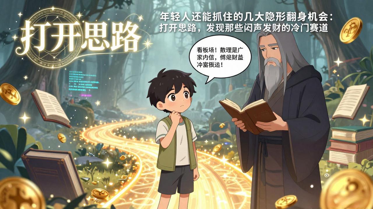 （17471期）付费文1+2：年轻人还能抓住的几大隐形翻身机会：打开思路，发现那些闷声发财的冷门赛道-靠谱项目库