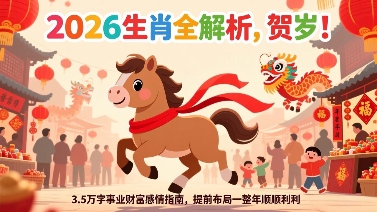 （17428期）付费文章：贺岁！2026生肖全解析，3.5万字事业财富感情指南，提前布局一整年顺顺利利-靠谱项目库
