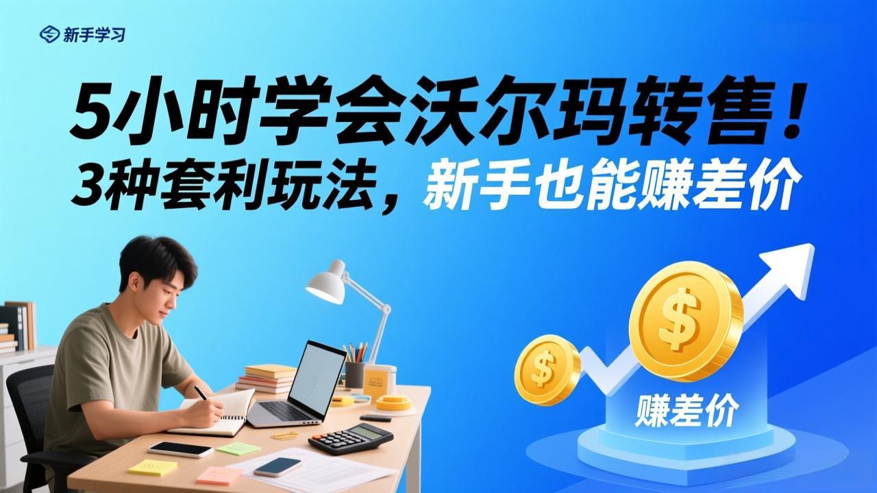 （17479期）5小时学会沃尔玛转售！3 种套利玩法，新手也能赚差价-靠谱项目库