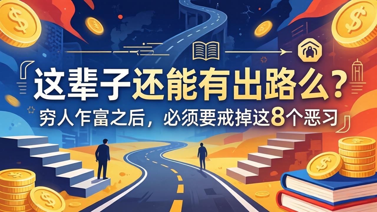 （18214期）关于人生两篇付费文章【这辈子还能有出路么？】【穷人乍富之后，必须要戒掉这8个恶习】-靠谱项目库