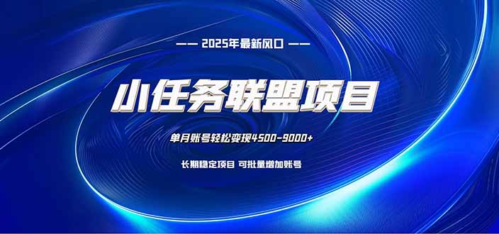 （16521期）小任务联盟项目：一台电脑每天只需10分钟，轻松简单稳定-靠谱项目库