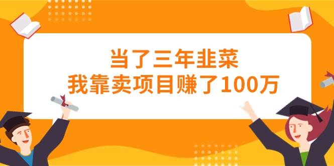（10725期）当了三年韭菜我靠卖项目赚了100万-靠谱项目库