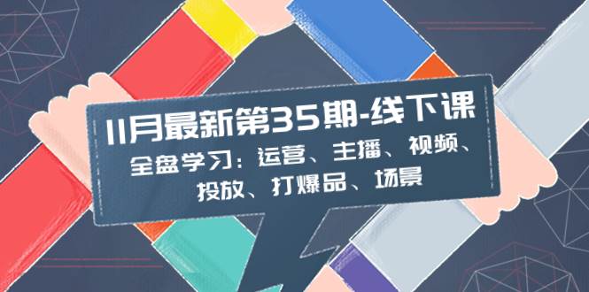 11月最新-35期-线下课：全盘学习：运营、主播、视频、投放、打爆品、场景-靠谱项目库