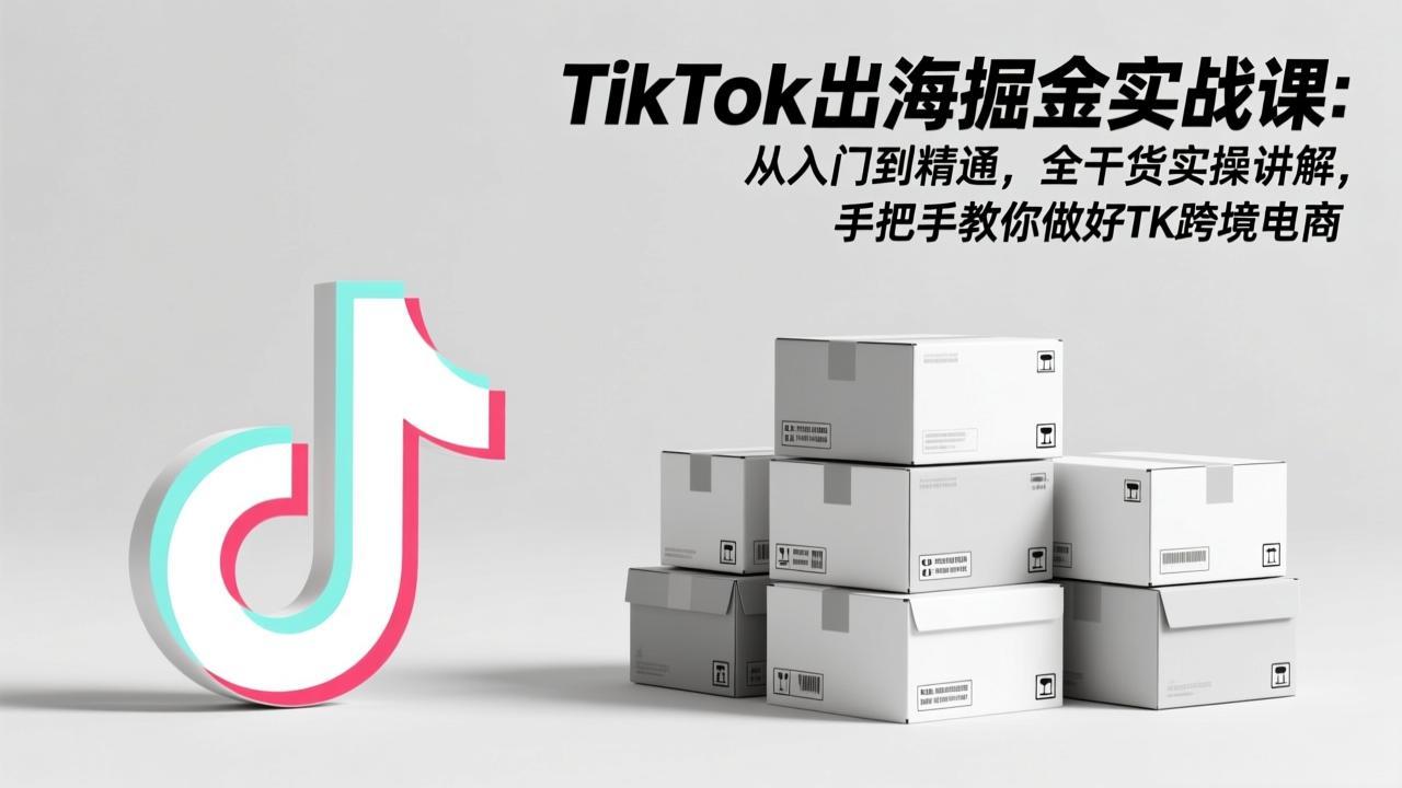 （17368期）TikTok出海掘金实战课：从入门到精通，全干货实操讲解，手把手教你做好TK跨境电商-靠谱项目库