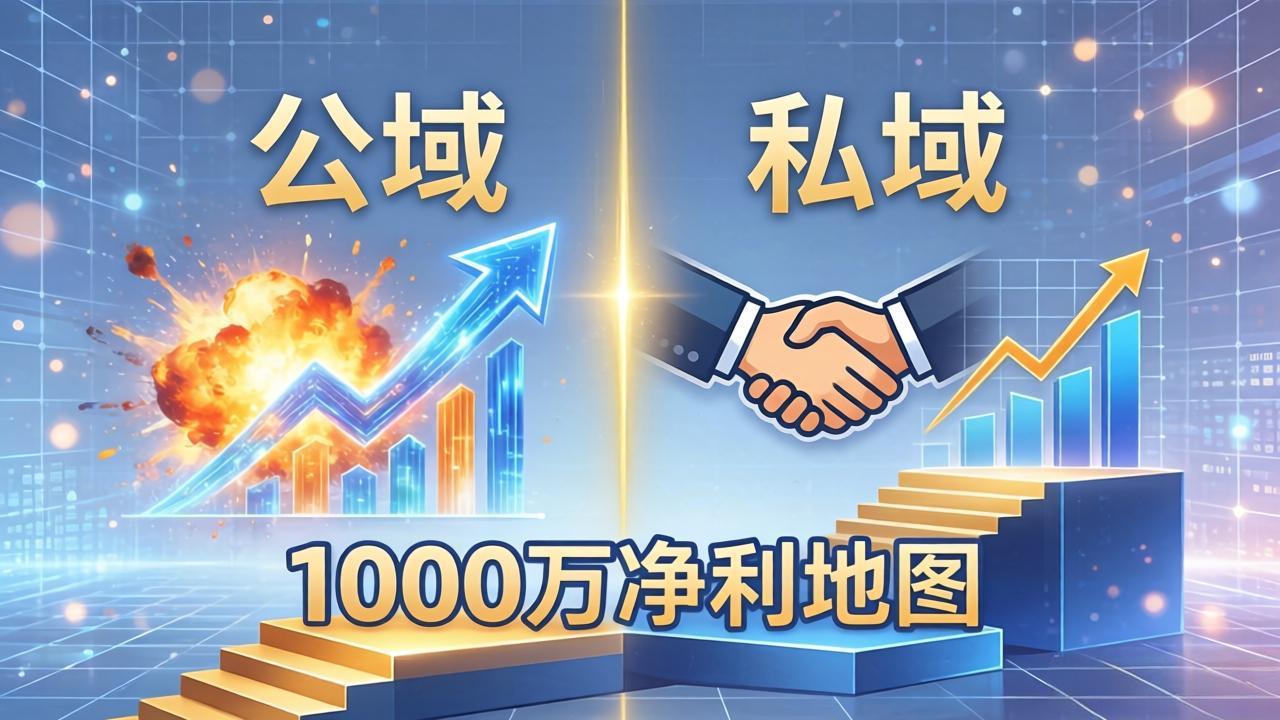 （18217期）公域玩命出爆款，私域悄悄做成交：这套AI内训课，2026给你打通1000万净利的地图-靠谱项目库