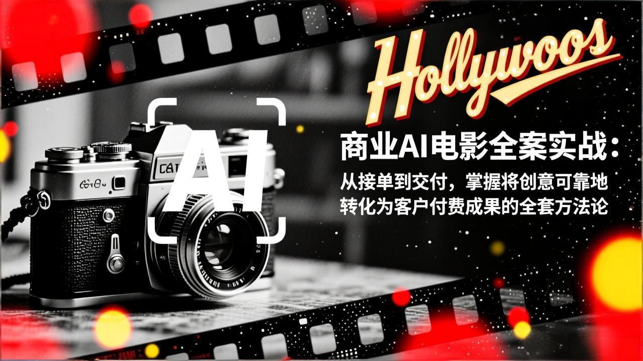 （17092期）商业AI电影全案实战：从接单到交付，掌握将创意可靠地转化为客户付费成果的全套方法论-靠谱项目库