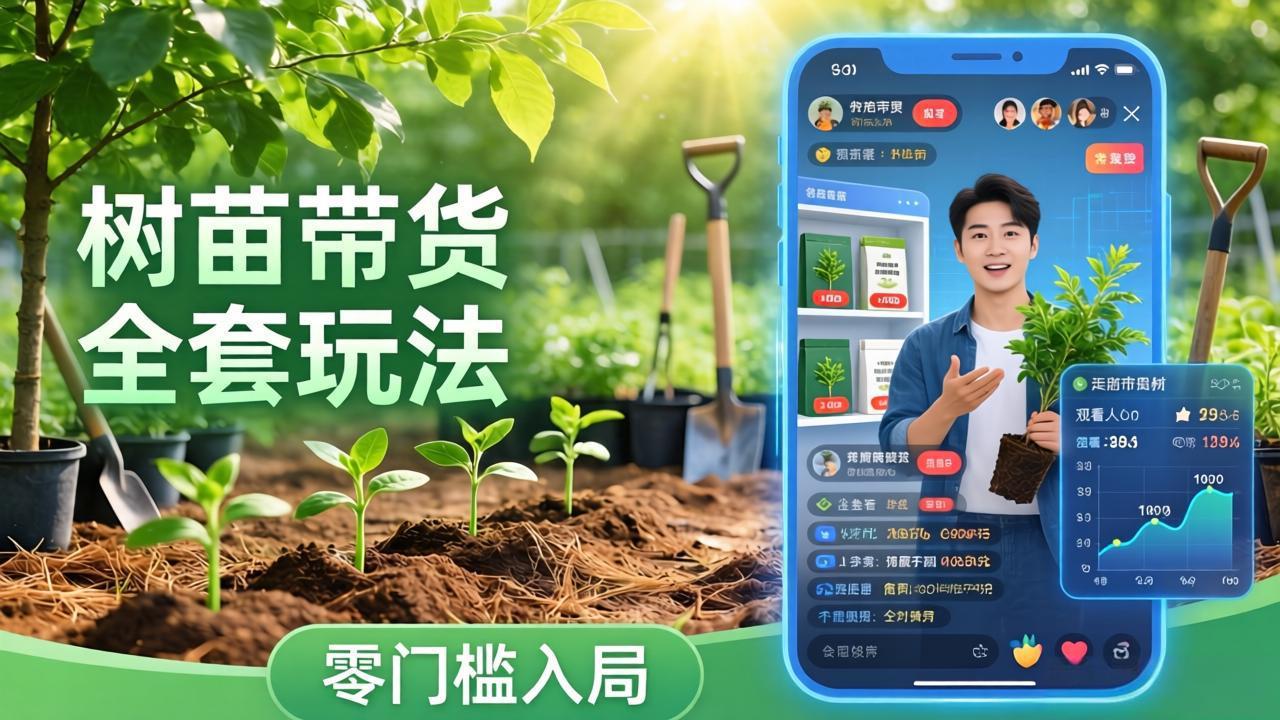 （17729期）视频号AI树苗带货全套玩法：零门槛入局，掌握豆包、千问等AI工具制作树苗视频的全套流程-靠谱项目库