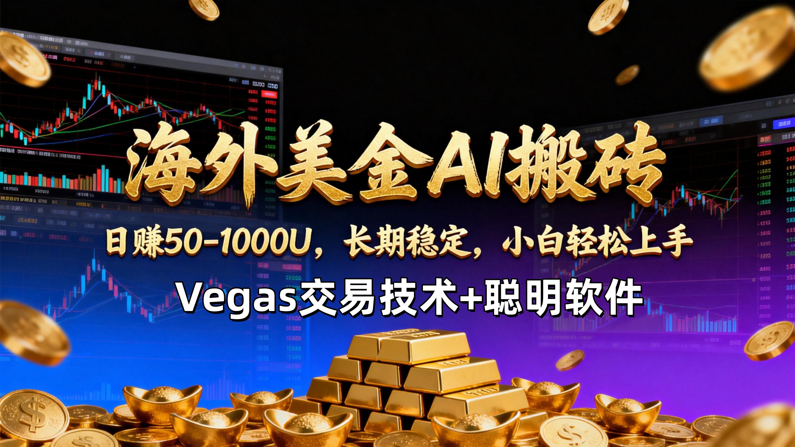 （17143期）【海外美金AI搬砖】Vegas交易技术+聪明软件，日赚50-1000U，长期稳定，小白轻松上手。-靠谱项目库