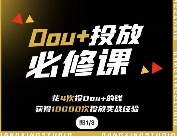 代同学DOU+投放训练营，用付费流量撬动大额自然流量，过得超额变现转化-靠谱项目库