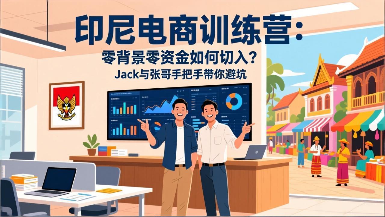 （17533期）印尼电商训练营：零背景零资金如何切入？Jack与张哥手把手带你避坑-靠谱项目库