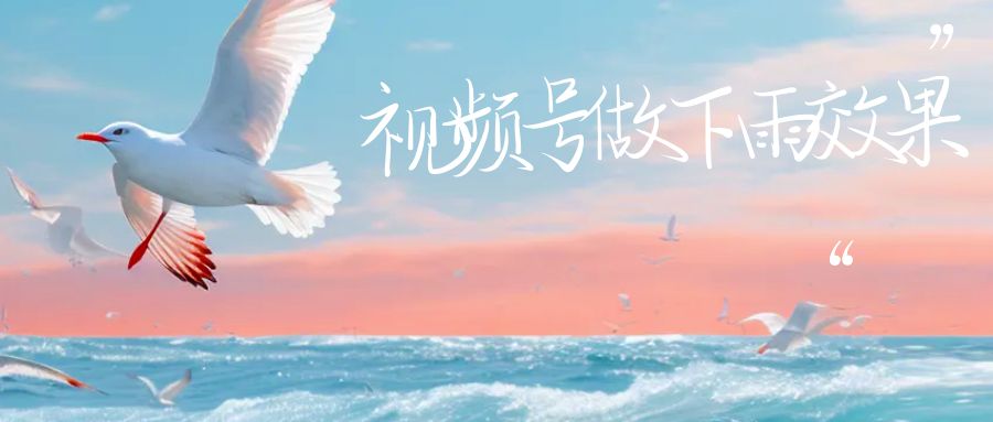 视频号做下雨视频，一个账号一周涨粉10W+，日入1000+附保姆级教程-靠谱项目库