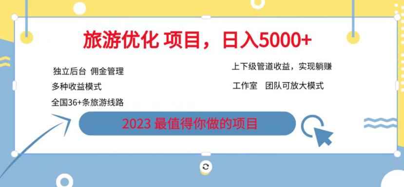 7.22旅游项目最新模式，独立后台+全国35+线路，日入5000+【揭秘】-靠谱项目库
