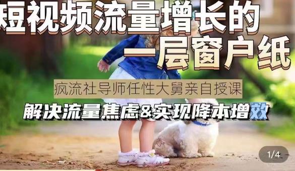 任性大舅·宠物行业短视频运营课(不讲废话)，短视频流量增长的一层窗户纸，解决流量焦虑&实现降本增效-靠谱项目库