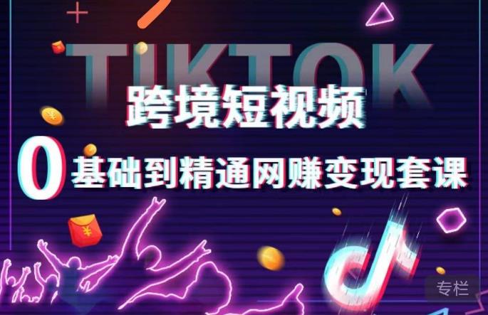 跨境短视频TIKTOK 0基础到精通网赚变现套课，跨境短视频独立站带货变现技巧-靠谱项目库