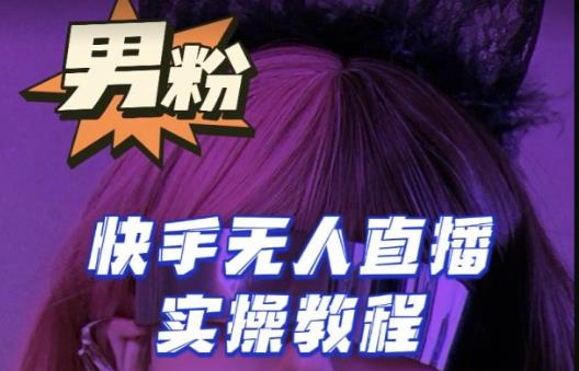 【男粉落地项目】零基础玩转男粉快手无人直播月入3w+，2023快手无人直播实操教程-靠谱项目库