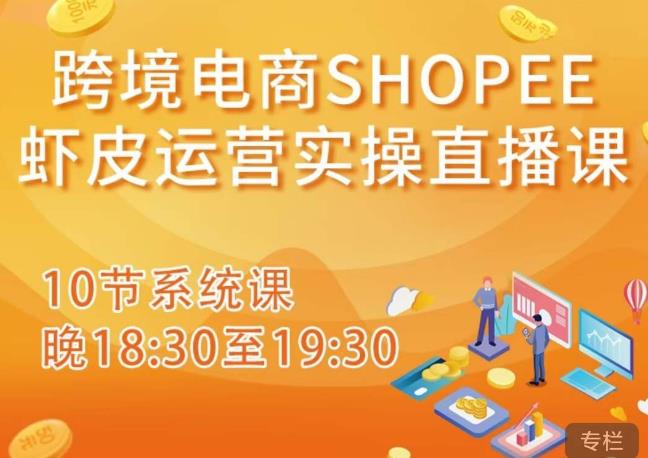 跨境电商Shopee虾皮运营实操直播课，从零开始学，入门到精通（10节系统课）-靠谱项目库