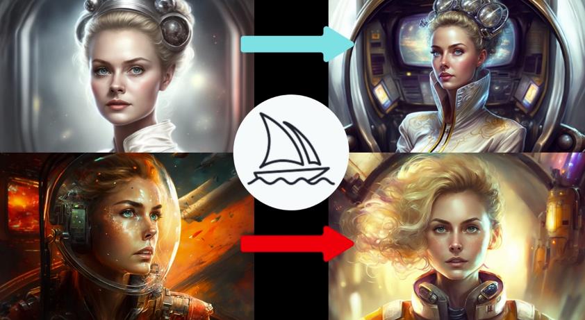 Midjourney V4实现连续性的人物创作：漫画，故事，动画操作教程参数设置-靠谱项目库