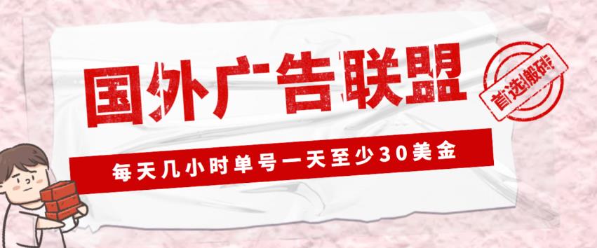 外面收费1980的最新国外LEAD广告联盟搬砖项目，单号一天至少30美金【详细玩法教程】-靠谱项目库