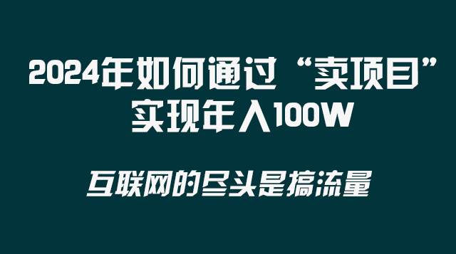 （8382期） 2024年如何通过“卖项目”实现年入100W-靠谱项目库