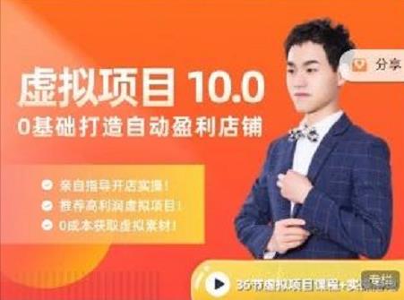 陆明明·虚拟项目特训班10.0，0基础打造自动盈利店铺 价值1580元-靠谱项目库
