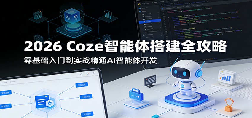 2026 Coze智能体搭建全攻略：零基础入门到实战精通AI智能体开发-靠谱项目库