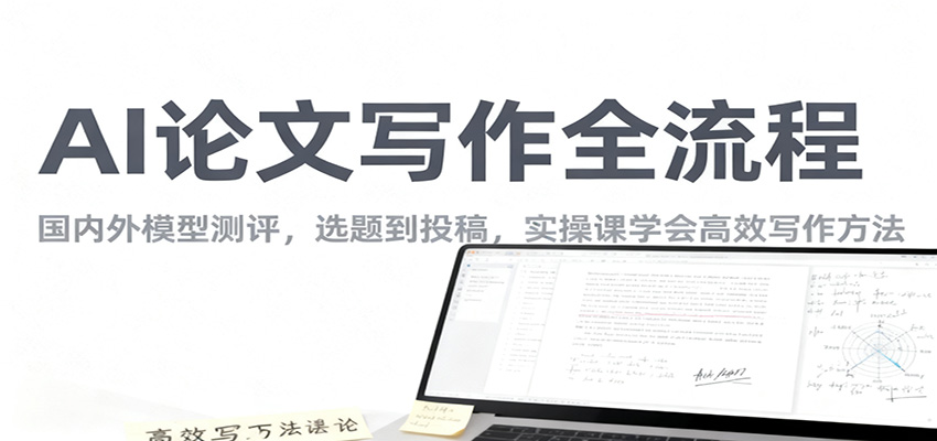 AI论文写作全流程，国内外模型测评，选题到投稿，实操课学高效写作方法-靠谱项目库
