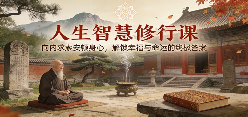 人生智慧修行课：向内求索安顿身心，解锁幸福与命运的终极答案-靠谱项目库