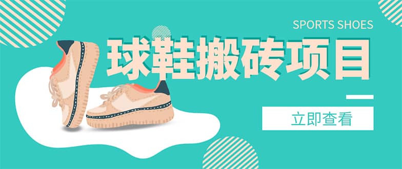 外面收费998的球鞋搬砖项目【详细教程+资源渠道】-靠谱项目库