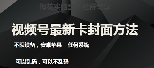 梅花实验室社群最新卡封面玩法3.0，不限设备，安卓苹果任何系统-靠谱项目库
