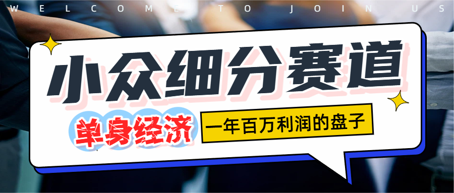 单身经济赛道，一天1000+-靠谱项目库