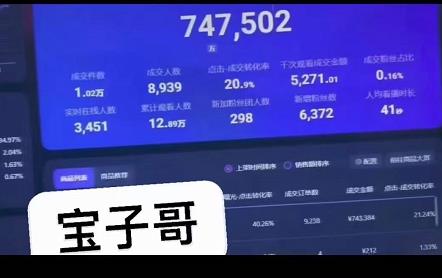 宝子哥无人直播，半无人直播，Obs+伴侣玩法，快速打标签+养鱼-靠谱项目库