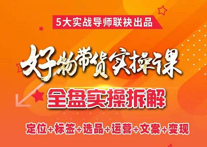 抖音好物带货实操课，全盘拆解抖音好物带货号全套流程打法-靠谱项目库