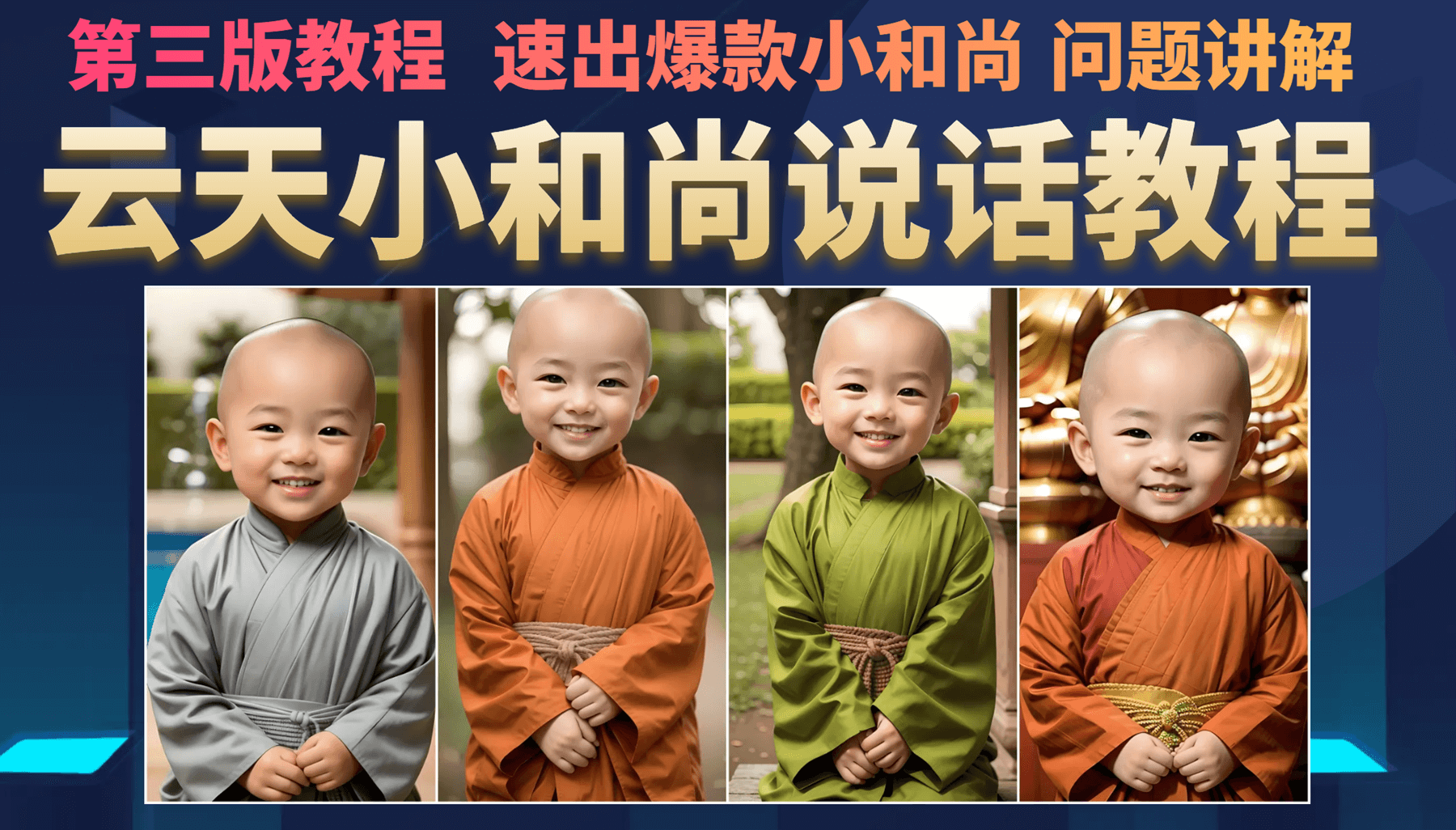 云天小和尚会说话，7天万粉（第3版教程）-靠谱项目库