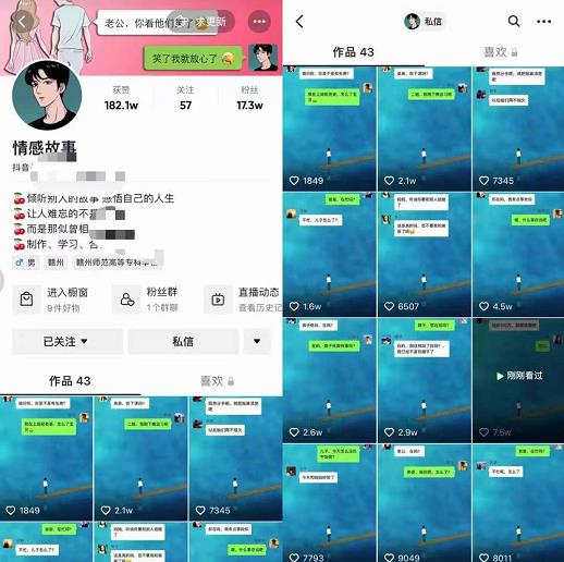 情感故事对话号教学，手机操作，吸粉能力超强的起号思路，值得学习-靠谱项目库