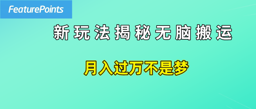 简单操作，每天50美元收入，搬运就是赚钱的秘诀！-靠谱项目库