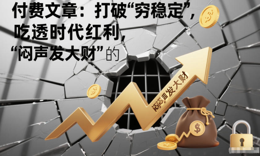 付费文章：打破“穷稳定”，吃透时代红利，“闷声发大财”的终极真谛-靠谱项目库