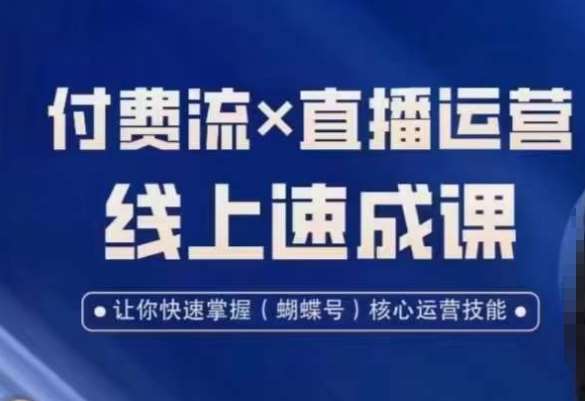 视频号付费流实操课程，付费流✖️直播运营速成课，让你快速掌握视频号核心运营技能-靠谱项目库