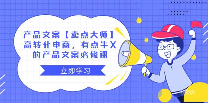 （8244期）产品文案【卖点 大师】高转化电商，有点牛X的 产品文案必修课-靠谱项目库