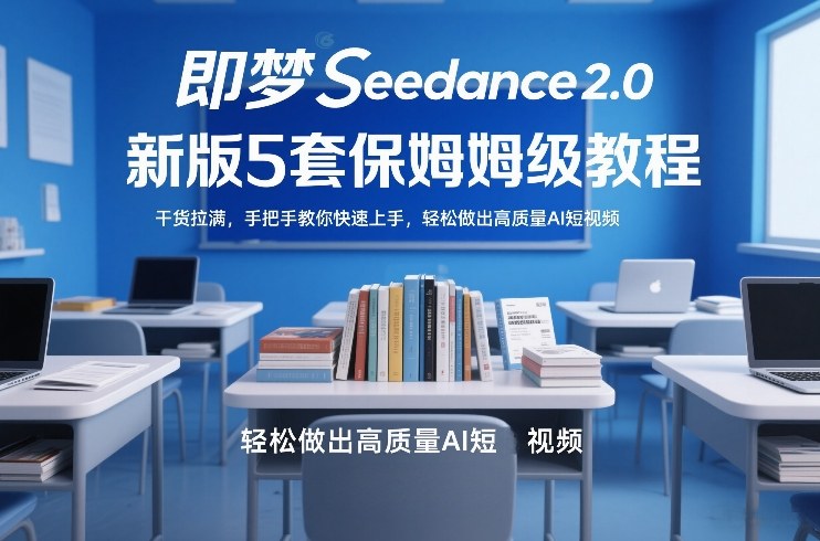 即梦Seedance2.0新版5套保姆级教程，干货拉满，手把手教你快速上手，轻松做出高质量AI短视频-靠谱项目库