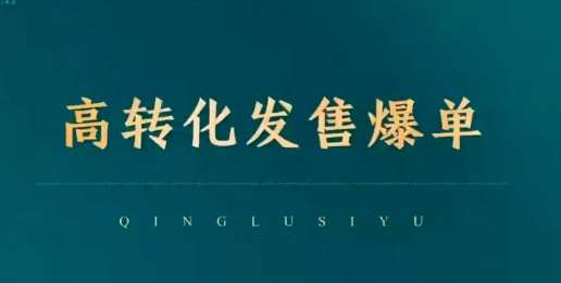 高转化发售爆单，引爆私域成交，打破运营全链-靠谱项目库